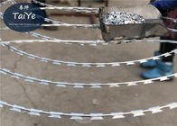 Electro Galvanized Flat Wrap Razor Wire Razor Blade Pagar Ekspor Ke Malaysia