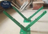 PVC Coated Galvanized Razor Wire Arm Warna Hijau Digunakan Pada Pagar Chain Link