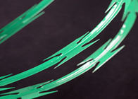 Dilapisi PVC Concertina Razor Wire CBT -65 Razor Ribbon Pagar 5-25kg Berat