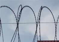 Pagar Menggunakan Spiral Razor Wire Untuk Resident Safety Houses Mesh Cukur
