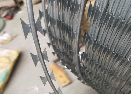 Anti Climb Mesh BTO-22 Single Razor Concertina Barbed Wire