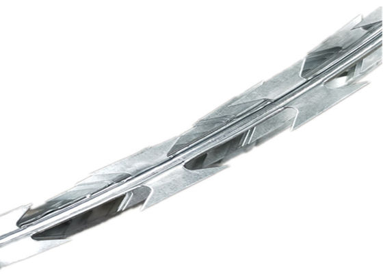 Galvanized Concertina BTO 22 Razor Wire Dengan Ribbon Wire Blade